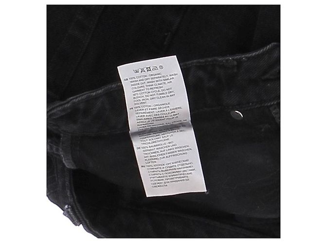 Jeans Totême in cotone nero Taglia 25 - vista 6