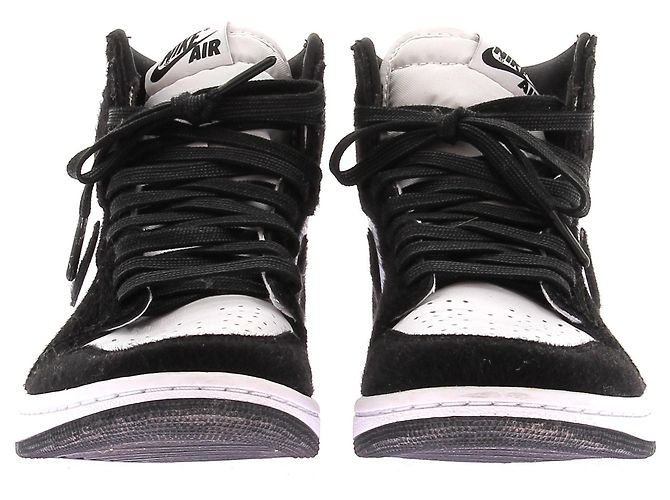 Nike Leder Sneakers "1 Retro High OG Panda" Weiß - Ansicht 4