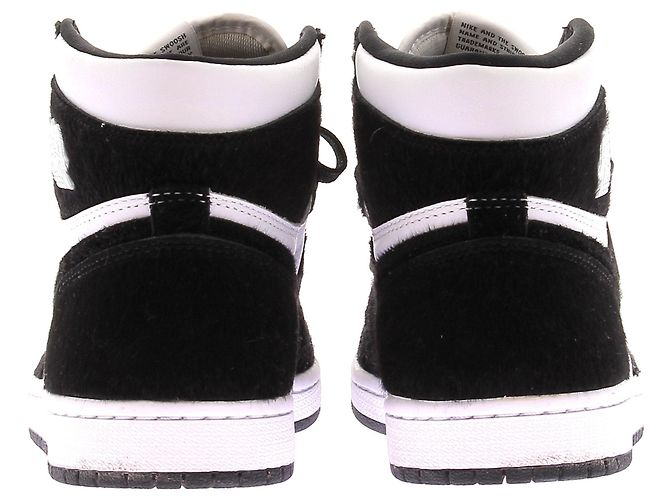 Nike Leder Sneakers "1 Retro High OG Panda" Weiß - Ansicht 5