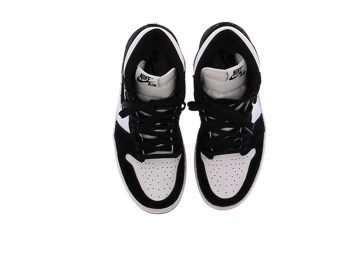 Nike Leder Sneakers "1 Retro High OG Panda" Weiß - Ansicht 6