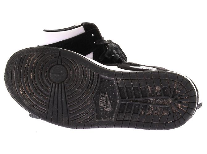 Nike Leder Sneakers "1 Retro High OG Panda" Weiß - Ansicht 7