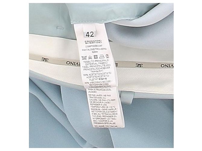 Ermanno Scervino Blaue Wollhose Größe 42 IT - Ansicht 8
