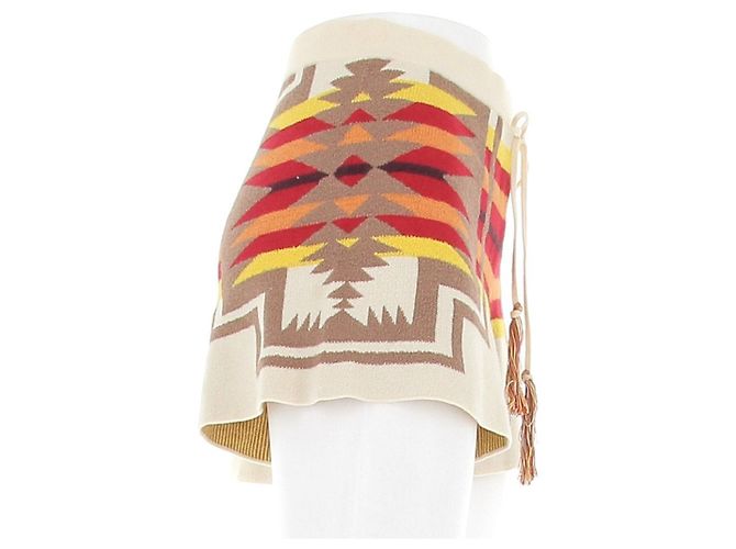 Autre Marque Short estampado FETICHE SUANCES de algodón beige - vista 3