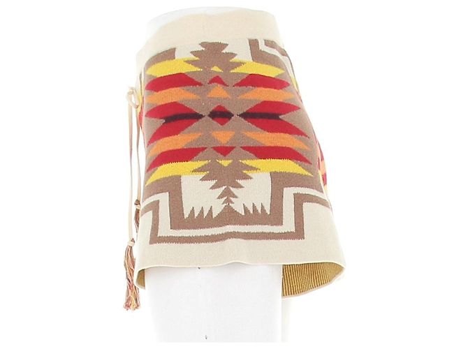 Autre Marque Short estampado FETICHE SUANCES de algodón beige - vista 4