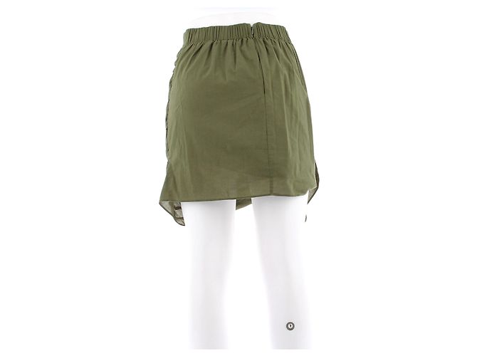 Autre Marque RHODE Minirock Khaki gerafft - Ansicht 2