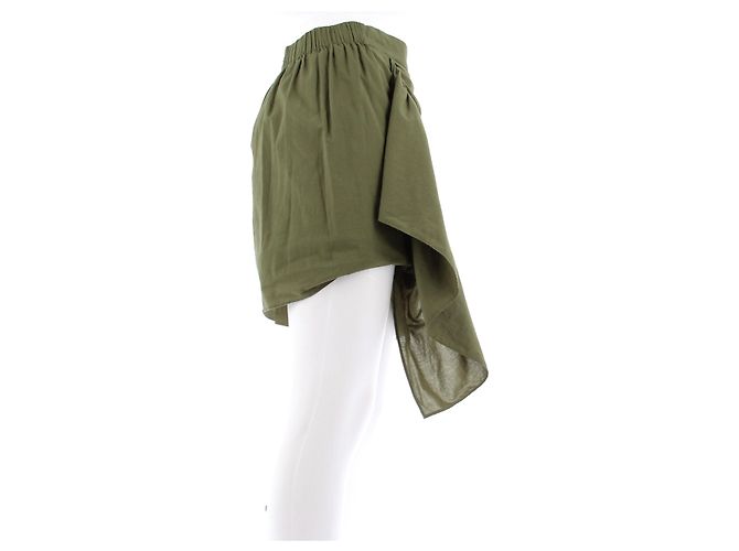 Autre Marque RHODE Minirock Khaki gerafft - Ansicht 3