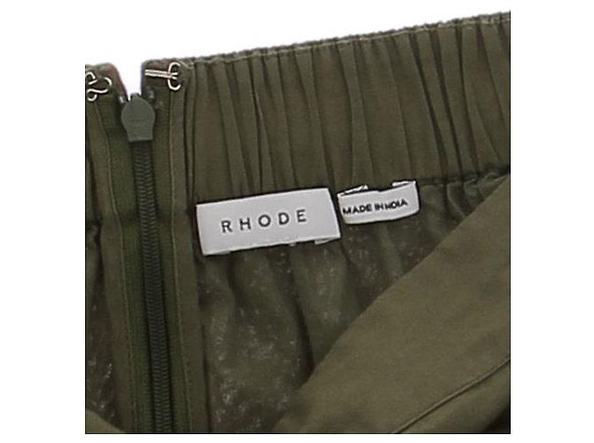Autre Marque RHODE Minirock Khaki gerafft - Ansicht 5