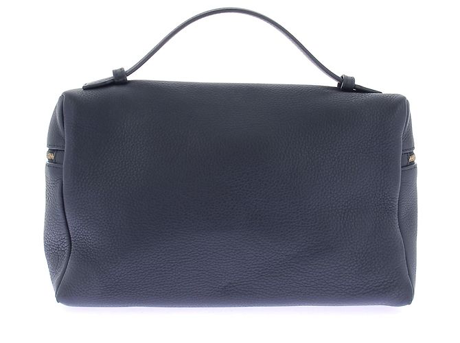 Loro Piana Borsa a mano in pelle marina Blu navy - vista 2