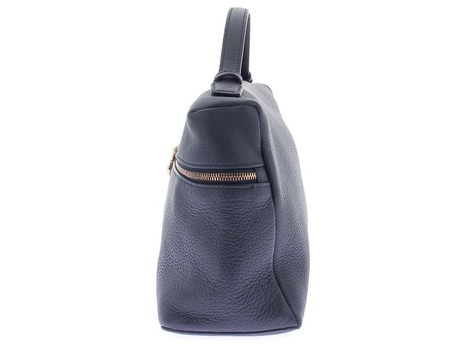 Loro Piana Borsa a mano in pelle marina Blu navy - vista 4