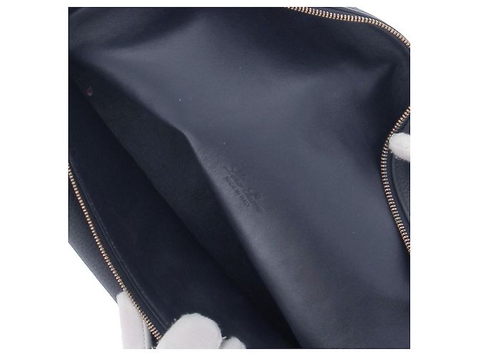 Loro Piana Borsa a mano in pelle marina Blu navy - vista 8