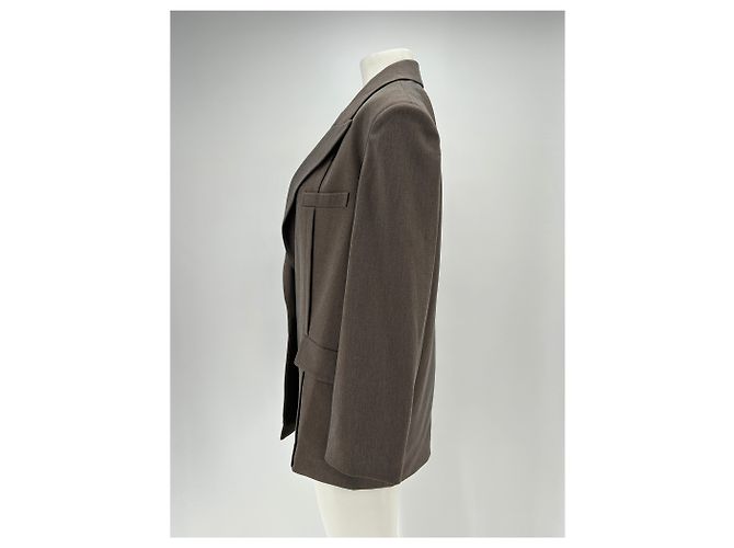 Autre Marque Blazer WITCHERY marrón de viscosa talla 8 UK Castaño - vista 4