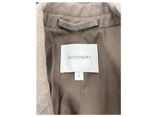 Autre Marque Blazer WITCHERY marrón de viscosa talla 8 UK Castaño - vista 5