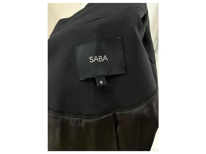 Autre Marque Blazer SABA negro de algodón talla 8 UK - vista 5