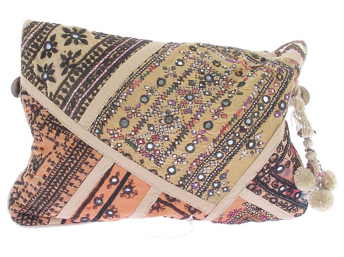 Antik Batik Bunt bestickte Clutch Mehrfarben - Ansicht 2