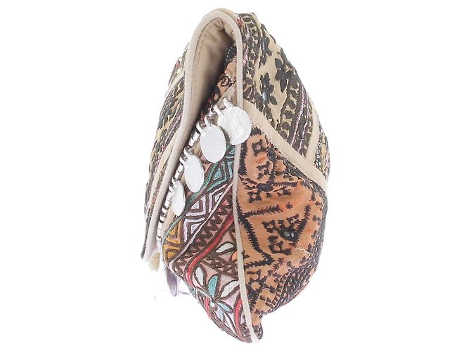 Antik Batik Bunt bestickte Clutch Mehrfarben - Ansicht 3