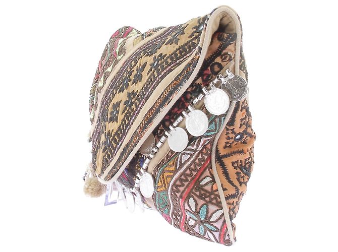 Antik Batik Bunt bestickte Clutch Mehrfarben - Ansicht 5