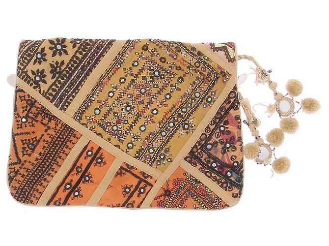 Antik Batik Bunt bestickte Clutch Mehrfarben - Ansicht 7