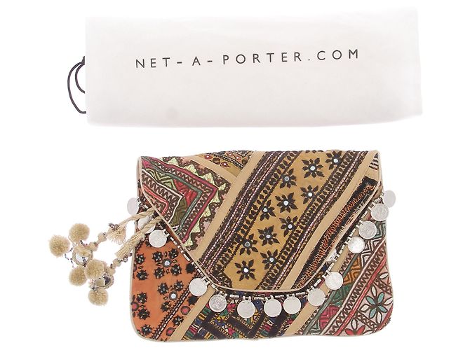 Antik Batik Bunt bestickte Clutch Mehrfarben - Ansicht 9