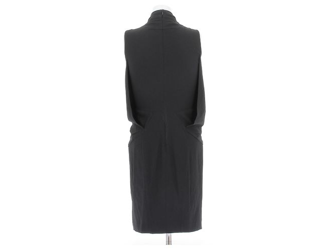 Vestido midi negro sin mangas con cadenas doradas Givenchy - vista 2