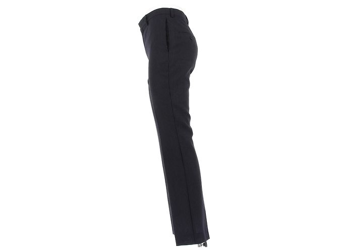 Pantalones Céline de lana azul marino a rayas - vista 4