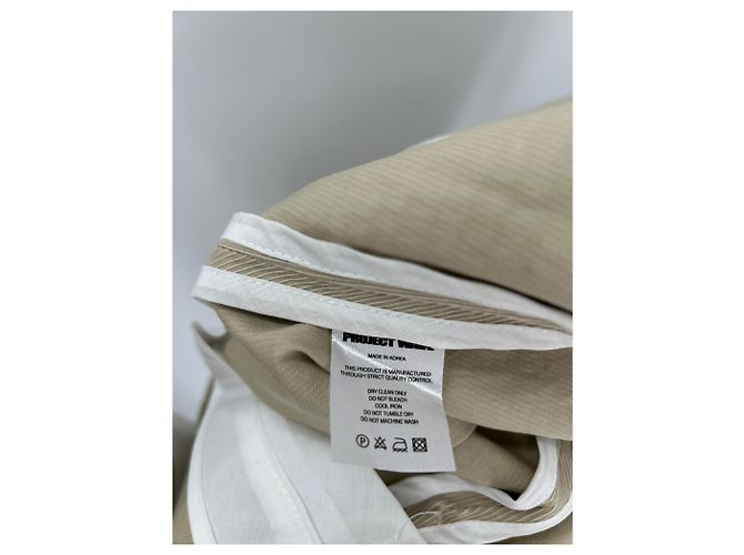 Autre Marque Blazer beige ajustado con hombreras - vista 6