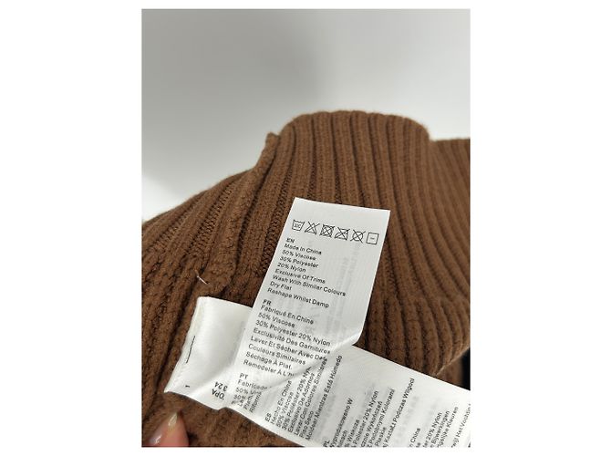 Autre Marque Suéter sin mangas marrón Castaño - vista 6