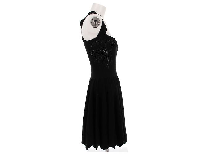 Alaïa Schwarzes trägerloses kurzes Kleid - Ansicht 3