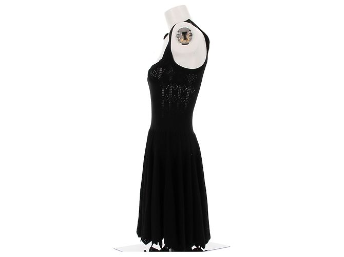 Alaïa Schwarzes trägerloses kurzes Kleid - Ansicht 4