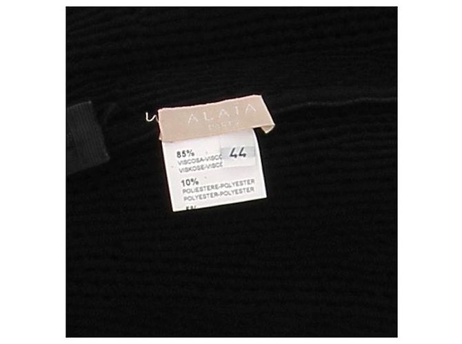 Alaïa Schwarzes trägerloses kurzes Kleid - Ansicht 5