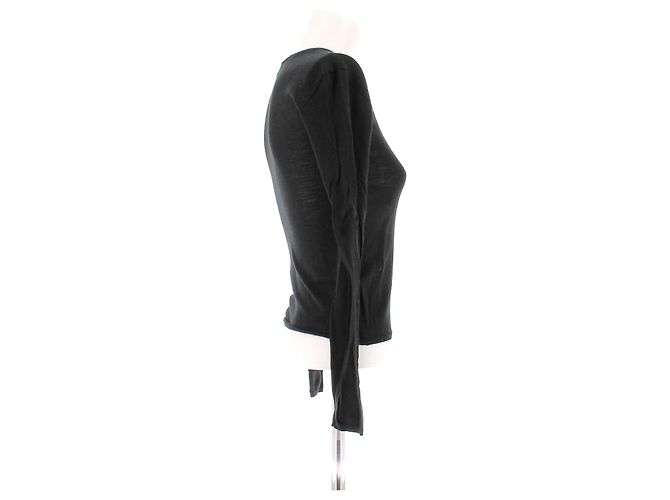 Totême Pull en cachemire noir Black - view 3