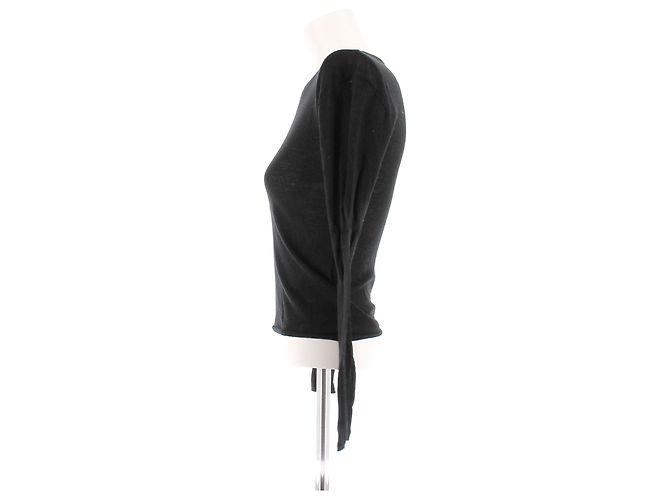 Totême Pull en cachemire noir Black - view 4
