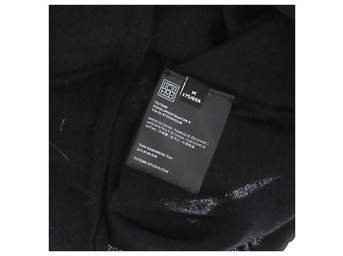 Totême Pull en cachemire noir Black - view 5