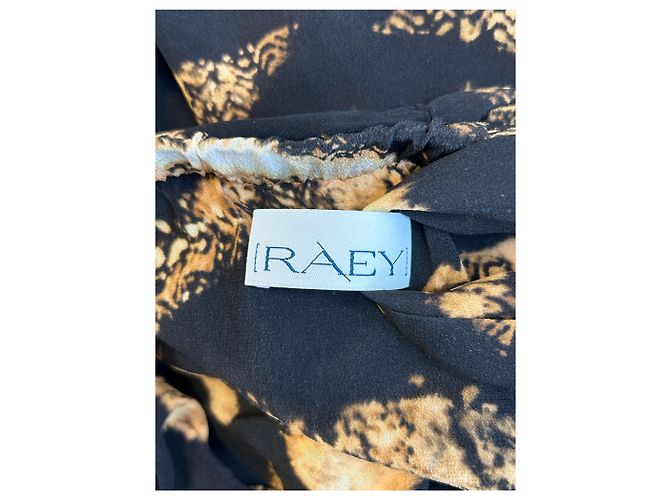 Autre Marque Vestido de seda con estampado de tigre Negro - vista 5