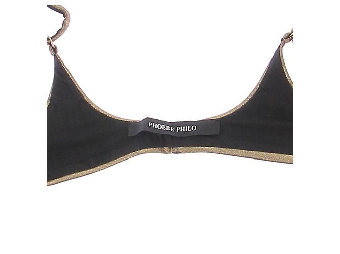 Phoebe Philo Top da bikini dorato - vista 5