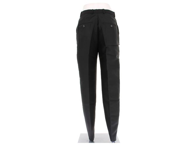 Calças pretas de algodão e lã Totême Preto - vista 2