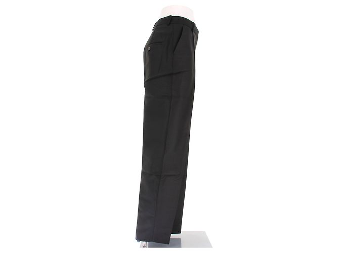 Calças pretas de algodão e lã Totême Preto - vista 3