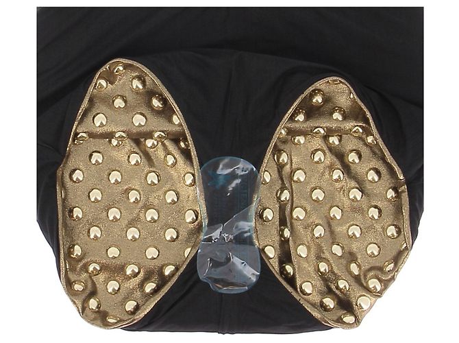 Pantaloncini Phoebe Philo dorati con borchie D'oro - vista 5