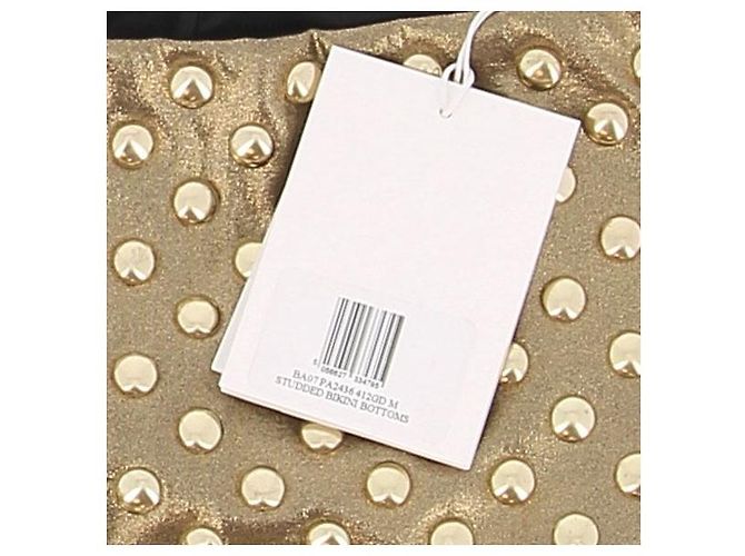 Pantaloncini Phoebe Philo dorati con borchie D'oro - vista 8