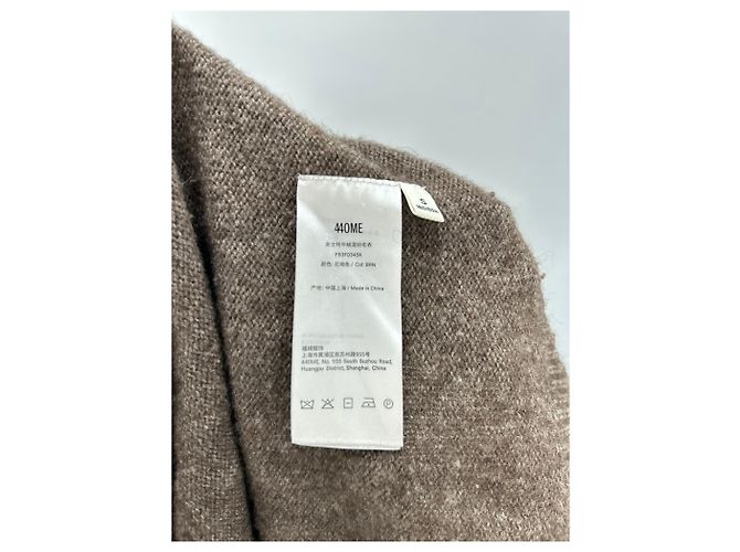 Autre Marque Suéter de lana marrón 440ME Castaño - vista 7