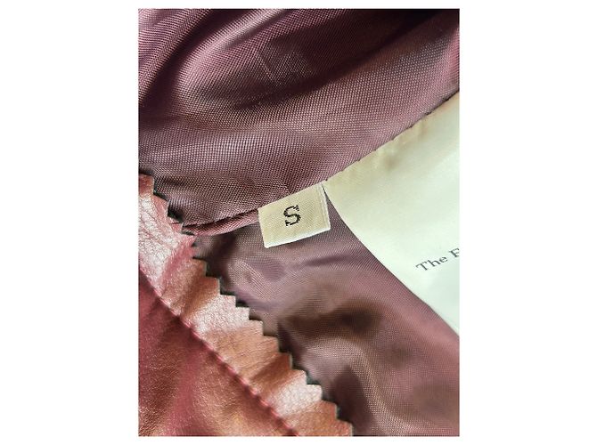 Autre Marque Pantalón de cuero sintético burdeos - vista 4