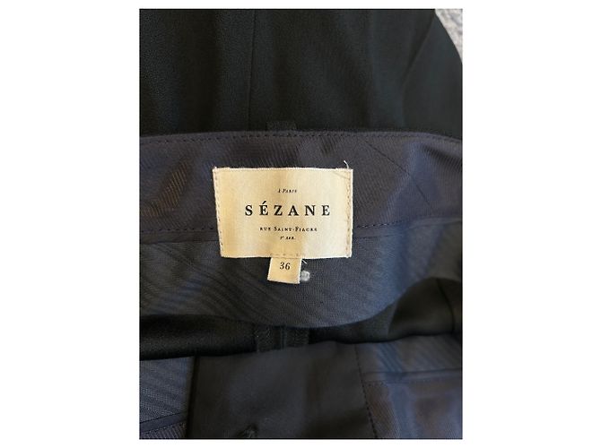 Schwarze Hose von SéZane aus Polyester Größe 36 - Ansicht 4