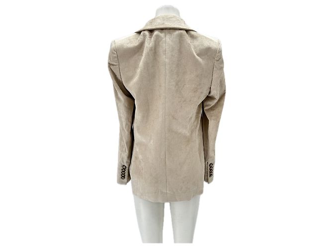 Veronica Beard Blazer de terciopelo beige - vista 2