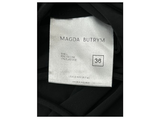 Magda Butrym Vestido largo negro de espalda descubierta - vista 5