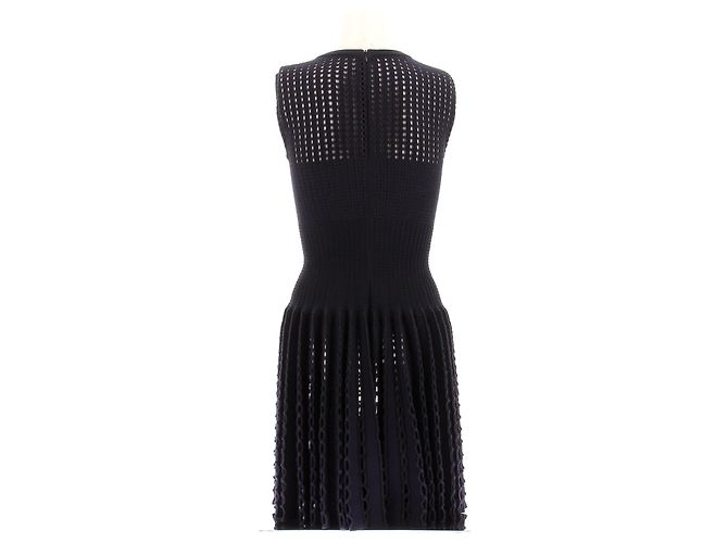 Abito senza maniche in lana blu navy Alaïa - vista 2