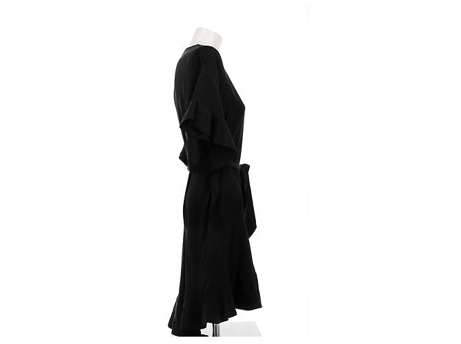 Zimmermann Seidenkleid Schwarz mit Gürtel - Ansicht 3