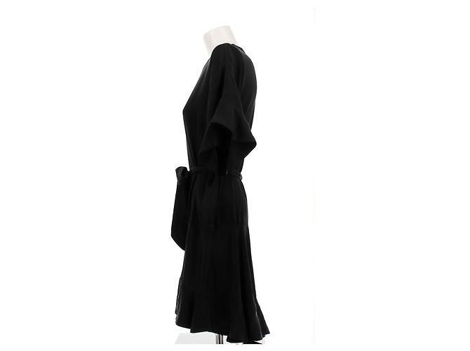 Zimmermann Seidenkleid Schwarz mit Gürtel - Ansicht 4