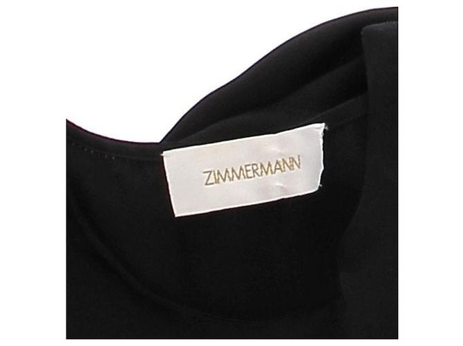 Zimmermann Seidenkleid Schwarz mit Gürtel - Ansicht 5