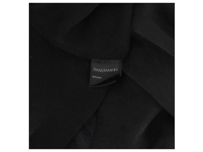 Zimmermann Seidenkleid Schwarz mit Gürtel - Ansicht 6