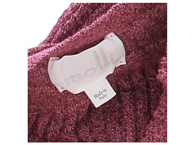 Autre Marque Falda midi de lana rosa MOLLI - vista 5