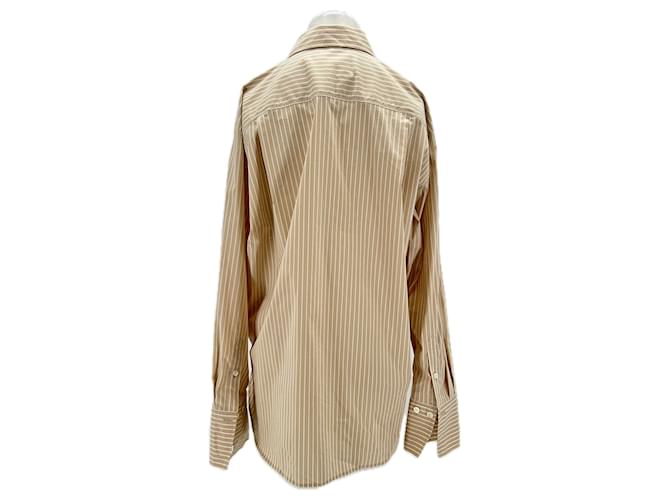 Camisa Frame Denim beige de algodón L - vista 2